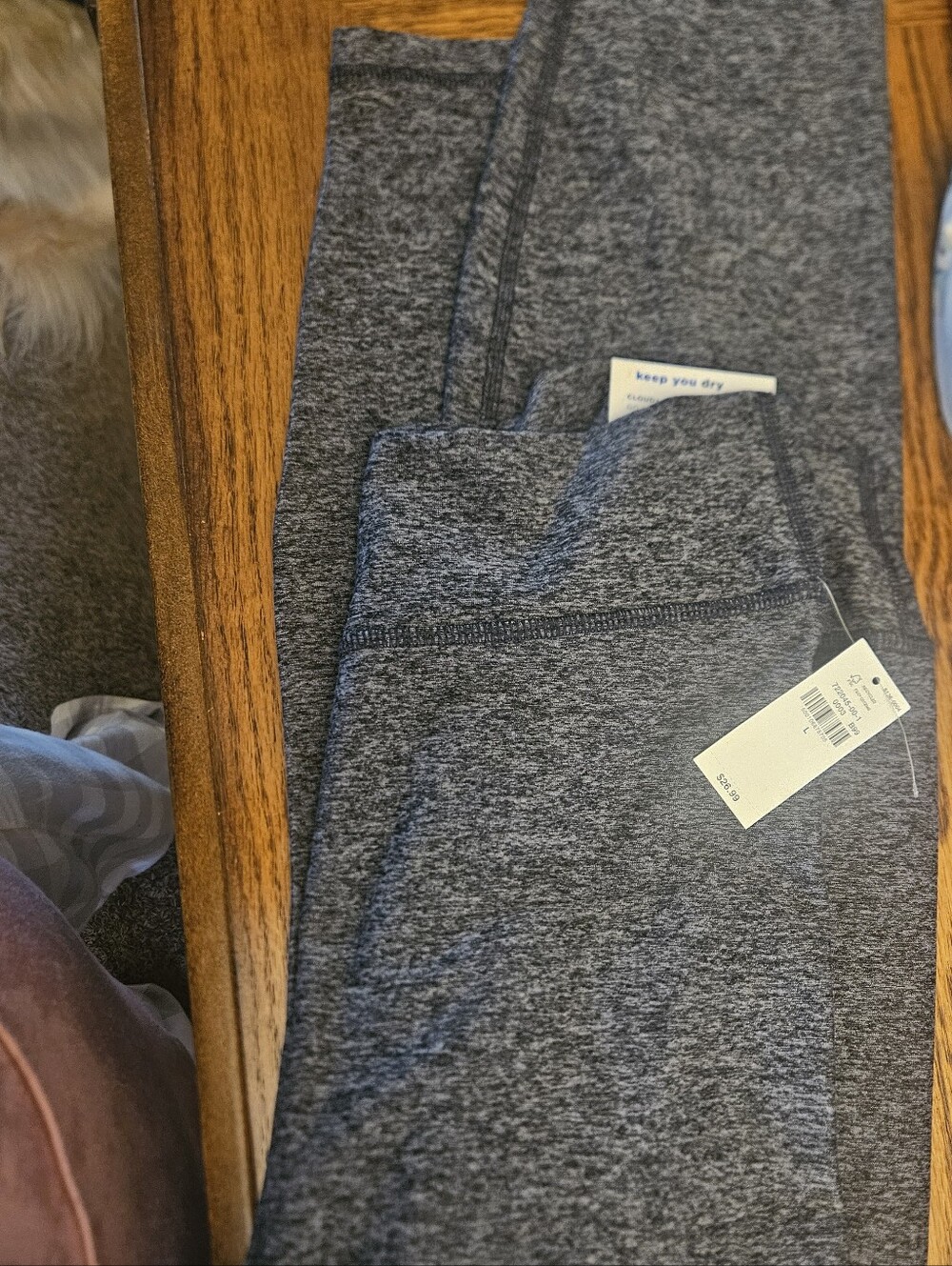 Juniors Gray Heather Performance Leggings Old NAVY